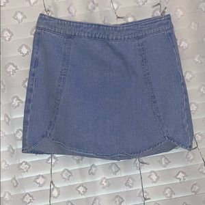 Pacsun Light Wash Denim Skirt